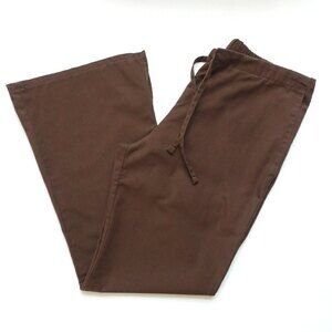 Clearance💎5/$25 Cherokee Workwear Scrub Pant Uniform Flare Chocolate Brown XS
